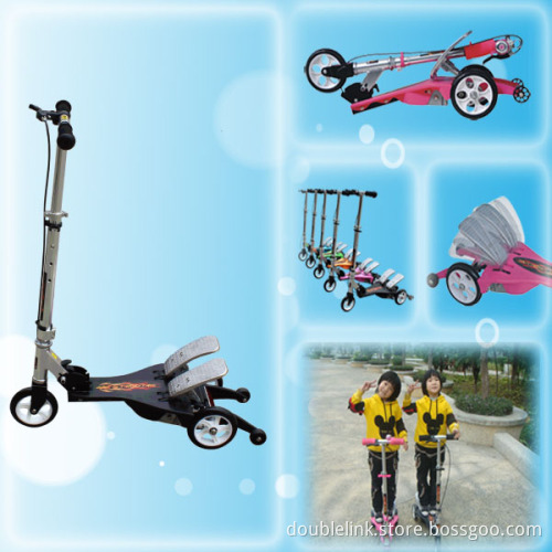folding scooter new styles double pedals scooter